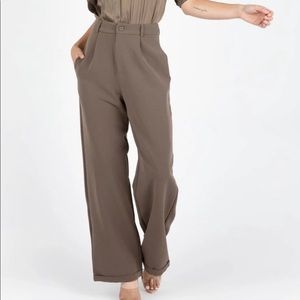 Kittenish Brown Trouser Pants